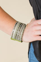 Load image into Gallery viewer, Wham Bam Glam - Green Leather Bracelet
