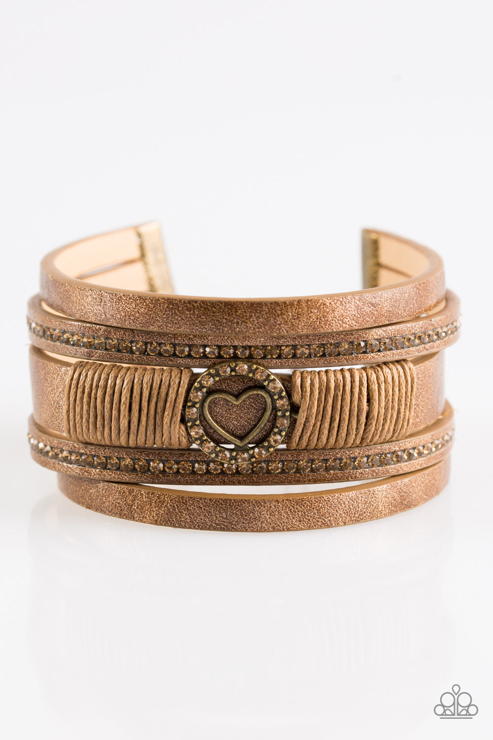 It Takes Heart - Brass Bracelet