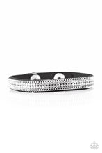 Load image into Gallery viewer, Babe Bling - Black Leather Bracelet
