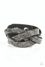 Load image into Gallery viewer, Nice Girls Finish Last - Black Leather Bracelet
