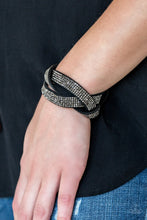 Load image into Gallery viewer, Nice Girls Finish Last - Black Leather Bracelet
