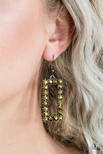 Load image into Gallery viewer, Mirror, Mirror - Brass Earrings
