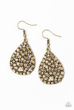 Load image into Gallery viewer, Sparkle Brighter - Brass Earrings
