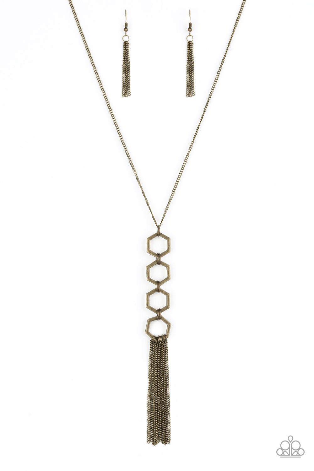 Ready, Set, GEO! - Brass Necklace