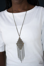 Load image into Gallery viewer, Web Design - Brass Necklace
