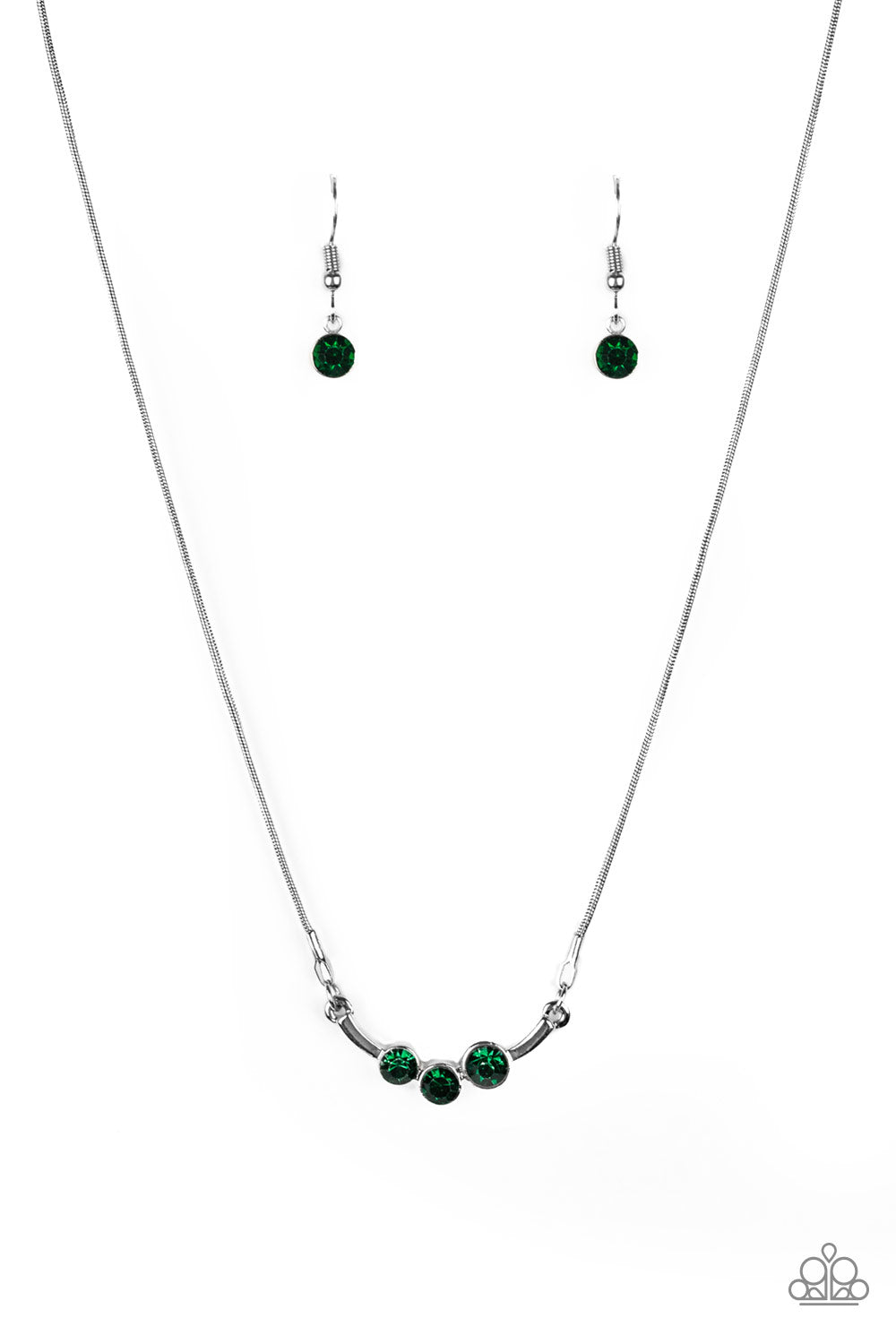 Sparkling Stargazer - Green Necklace