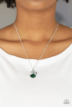 Load image into Gallery viewer, Stylishly Square - Green Necklace
