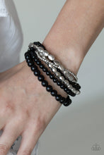 Load image into Gallery viewer, Metro Mix Up - Black Bracelet
