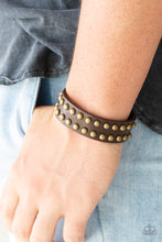 Load image into Gallery viewer, Biker Bold - Brown Bracelet
