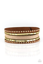 Load image into Gallery viewer, Seize The Sass - Brass Leather Bracelet
