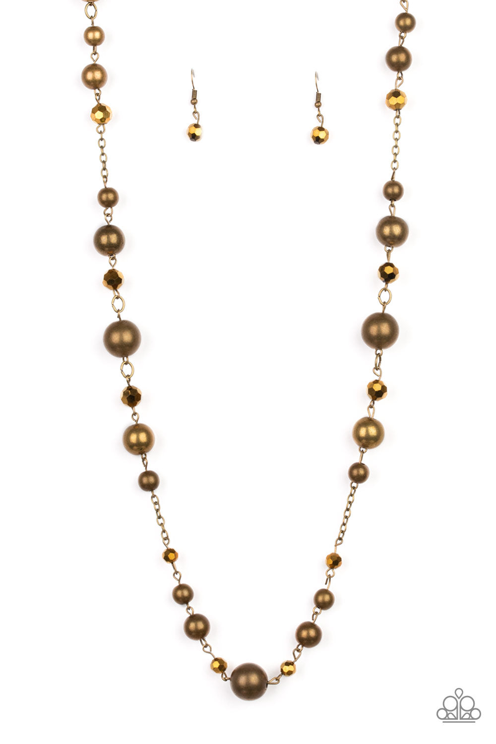 Modernly Majestic - Brass Necklace