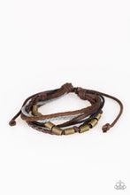 Load image into Gallery viewer, Forest Front Runner - Brown Leather Bracelet
