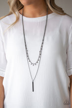 Load image into Gallery viewer, Keep Your Eye On The Pendulum - Black Necklace
