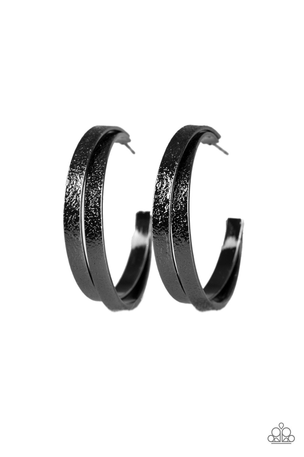 High-Class Shine - Black Earrings