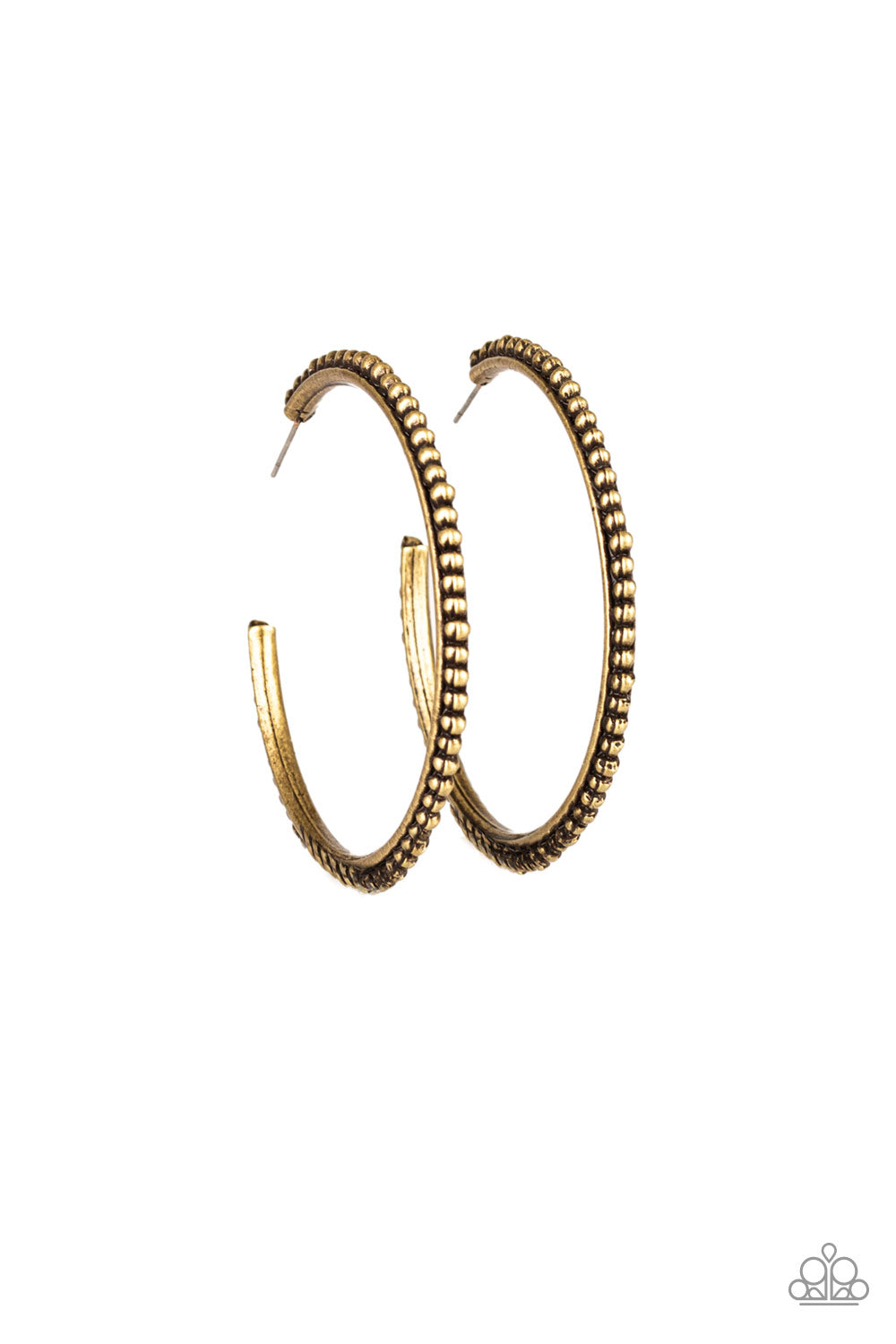 Totally On Trend - Brass Earrings