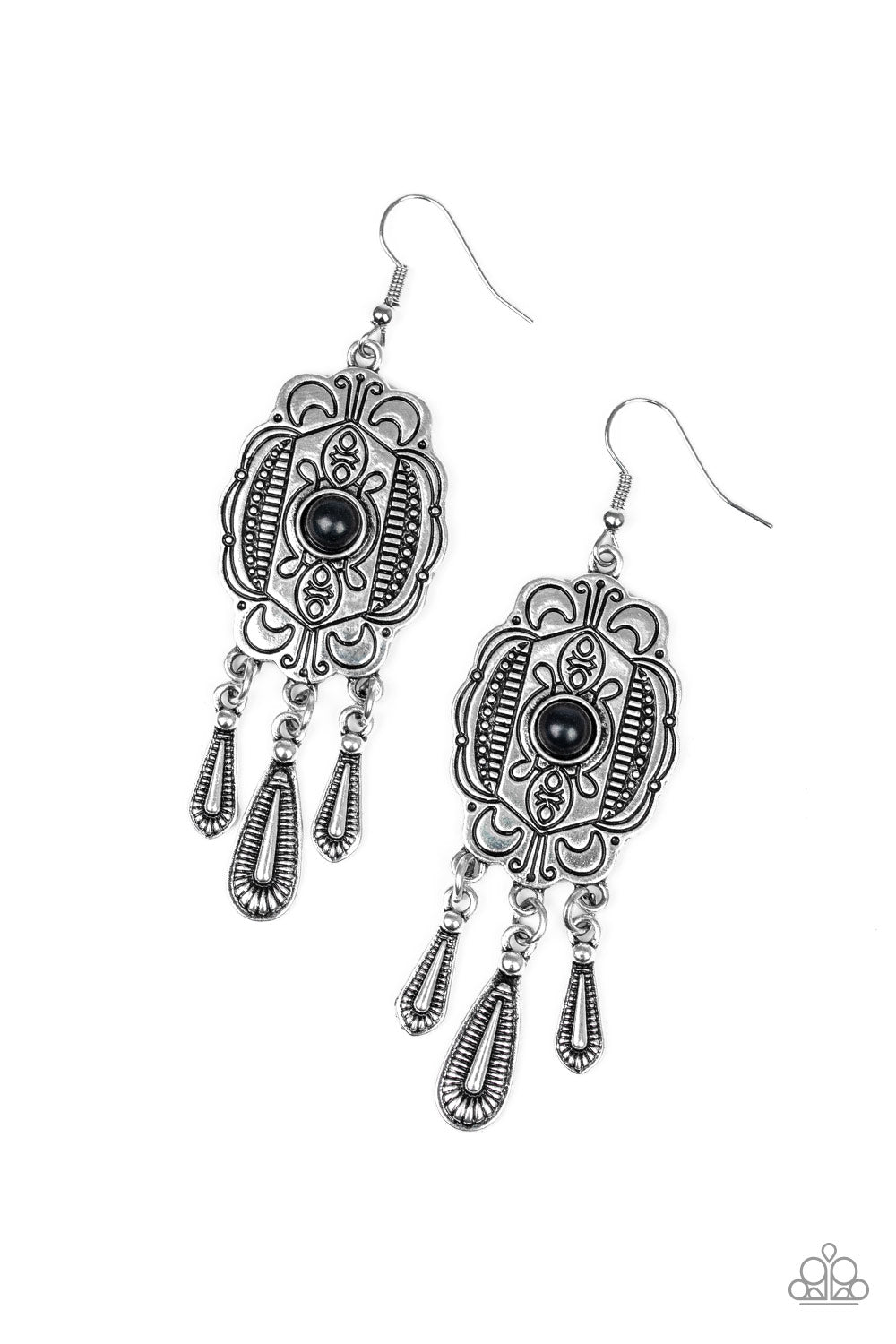 Natural Native - Black Earrings