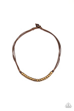 Load image into Gallery viewer, On The TREASURE Hunt - Brown Leather Necklace
