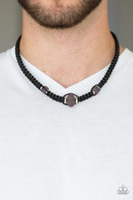 Load image into Gallery viewer, Maui Beach - Black Leather Necklace
