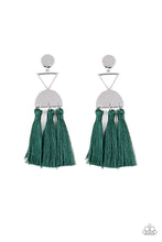 Load image into Gallery viewer, Tassel Trippin - Green Earrings
