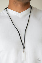 Load image into Gallery viewer, Kryptonite - White Leather Necklace
