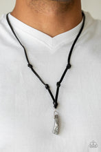 Load image into Gallery viewer, Magnetism - Silver Leather Necklace
