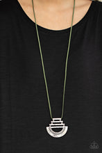 Load image into Gallery viewer, Rise and SHRINE - Green Leather Necklace
