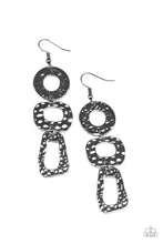 Load image into Gallery viewer, Prehistoric Prowl - Black Earrings
