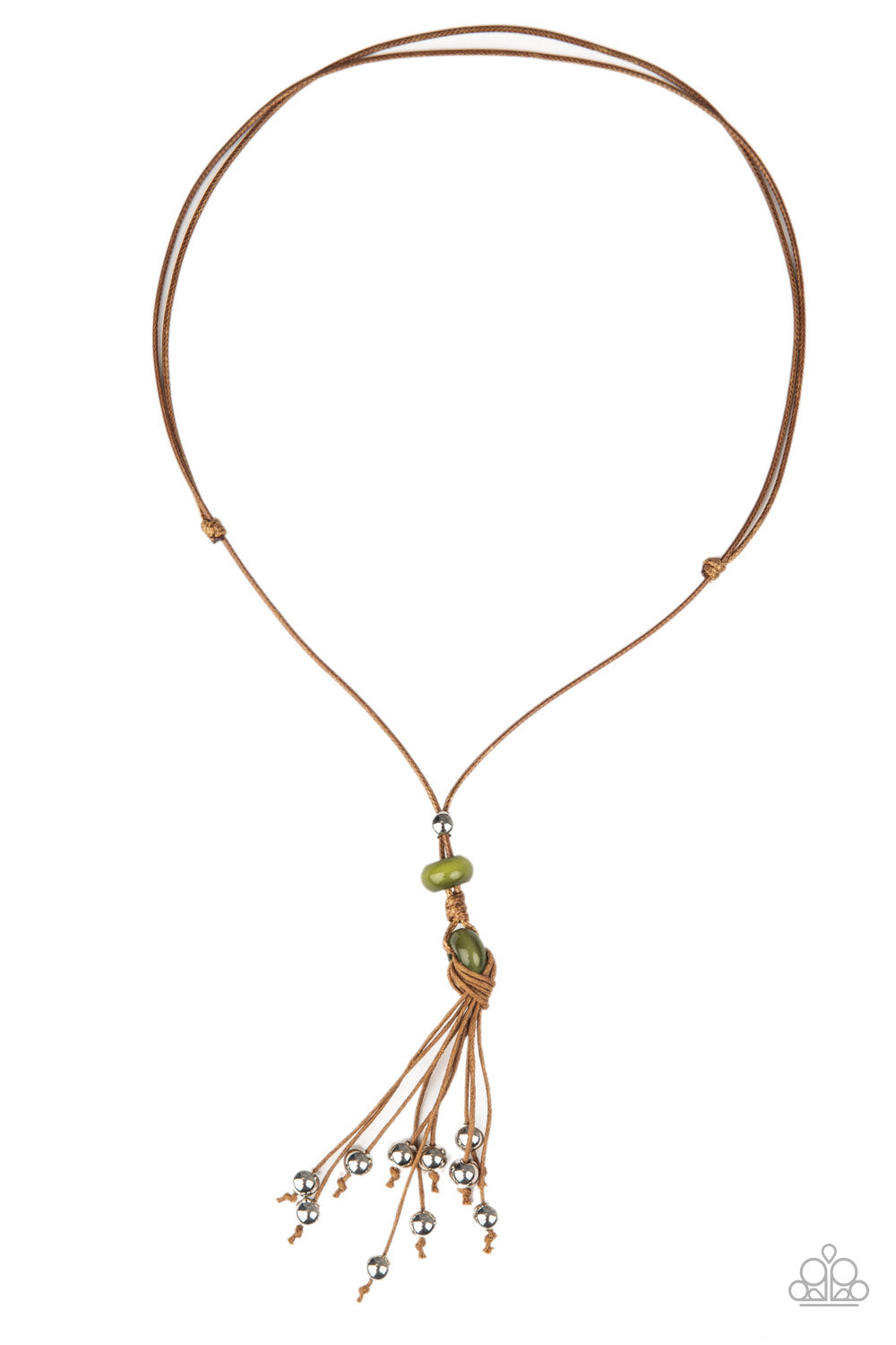 Ocean Child - Green Leather Necklace