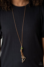 Load image into Gallery viewer, Ocean Child - Green Leather Necklace
