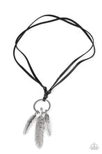 Load image into Gallery viewer, Bird Watcher - Black Leather Necklace
