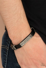 Load image into Gallery viewer, Make It Possible - Black Leather Bracelet
