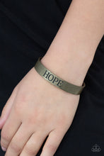 Load image into Gallery viewer, Hope Makes The World Go Round - Brass Bracelet
