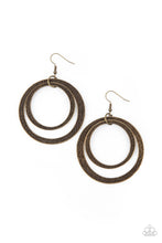 Load image into Gallery viewer, Rounded Out - Brass Earrings
