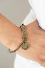 Load image into Gallery viewer, Believe and Let Go - Brass Bracelet
