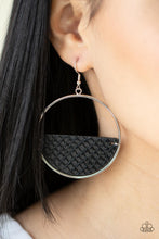 Load image into Gallery viewer, Animal Aesthetic - Black Leather Earrings
