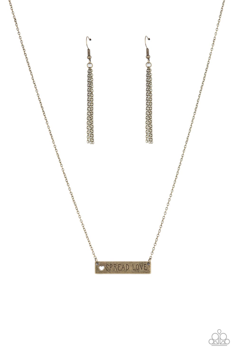 Spread Love - Brass Necklace