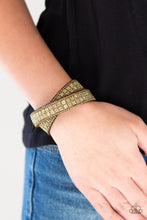 Load image into Gallery viewer, Rock Band Refinement - Brass Leather Bracelet
